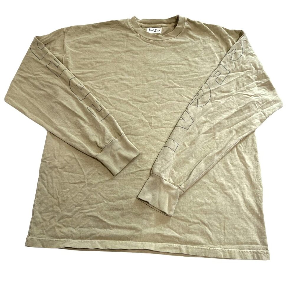 Fred Segal Bundy Long Sleeve T-Shirt in Tan
